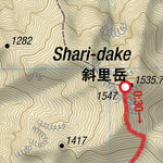 HokkaidoWilds.org Shari-dake Dayhike (Shiretoko Peninsula, Hokkaido, Japan) digital map