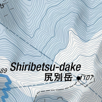 HokkaidoWilds.org Shiribetsu-dake West Bowl Ski Touring (Hokkaido, Japan) digital map