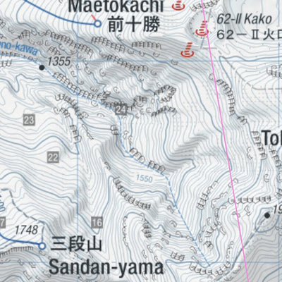 HokkaidoWilds.org Southern Tokachi Range Backcountry Ski Map (Hokkaido, Japan) digital map