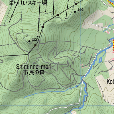 HokkaidoWilds.org Toishi-yama Hiking Routes (Hokkaido, Japan) digital map