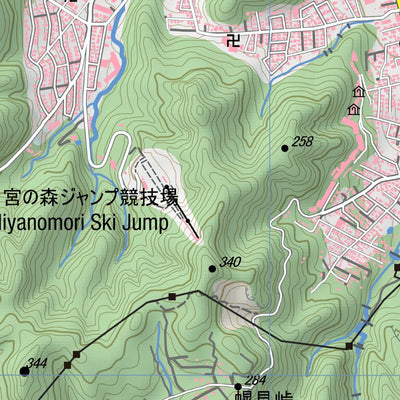 HokkaidoWilds.org Toishi-yama Hiking Routes (Hokkaido, Japan) digital map