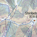 Niseko Backcountry Map - Mt. Shiribetsu Panel Preview 3