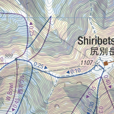 Niseko Backcountry Map - Mt. Shiribetsu Panel Preview 3