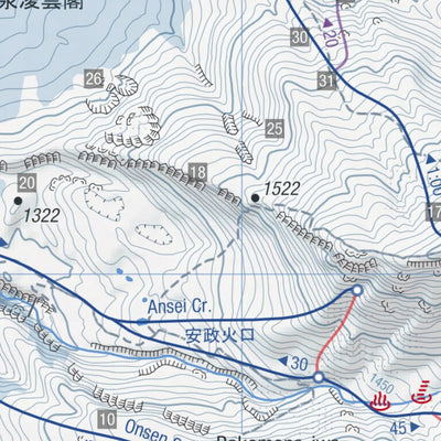 Southern Tokachi Range Backcountry Ski Map (Hokkaido, Japan) Preview 2