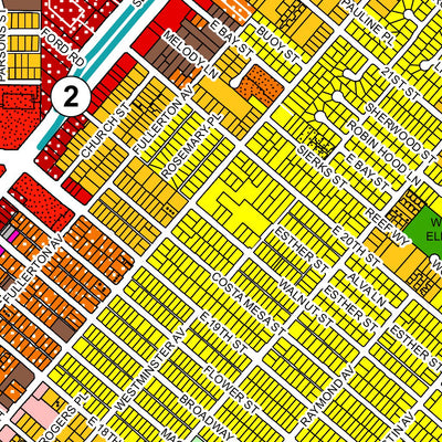 hoogw City of Costa Mesa Zoning Map 2017 digital map