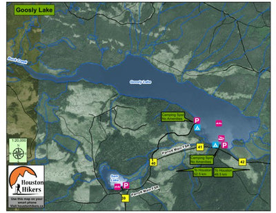 Houston Hikers Society Goosly Lake - Houston, BC digital map