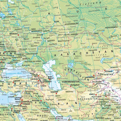 Huber Kartographie GmbH World 1 : 45 Mio digital map