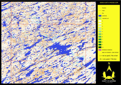 Hunt-A-Moose DO99CJ Duffield Lake ( Hunt-A-Moose ) digital map