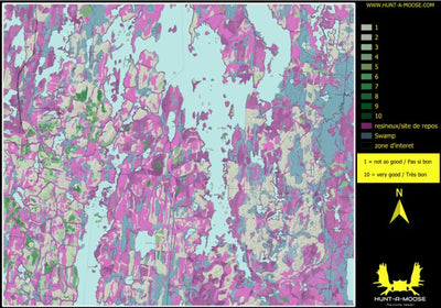 Hunt-A-Moose FN29VD Lac Geveze ( Hunt-A-Moose ) digital map