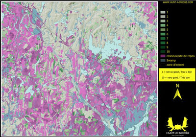 Hunt-A-Moose FN39AG Lac Socrate ( Hunt-A-Moose ) digital map