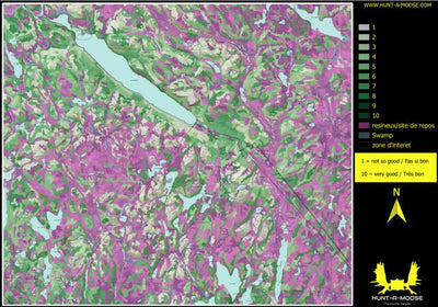 Hunt-A-Moose FN47AH Lac D'Aleyrac ( Hunt-A-Moose ) digital map