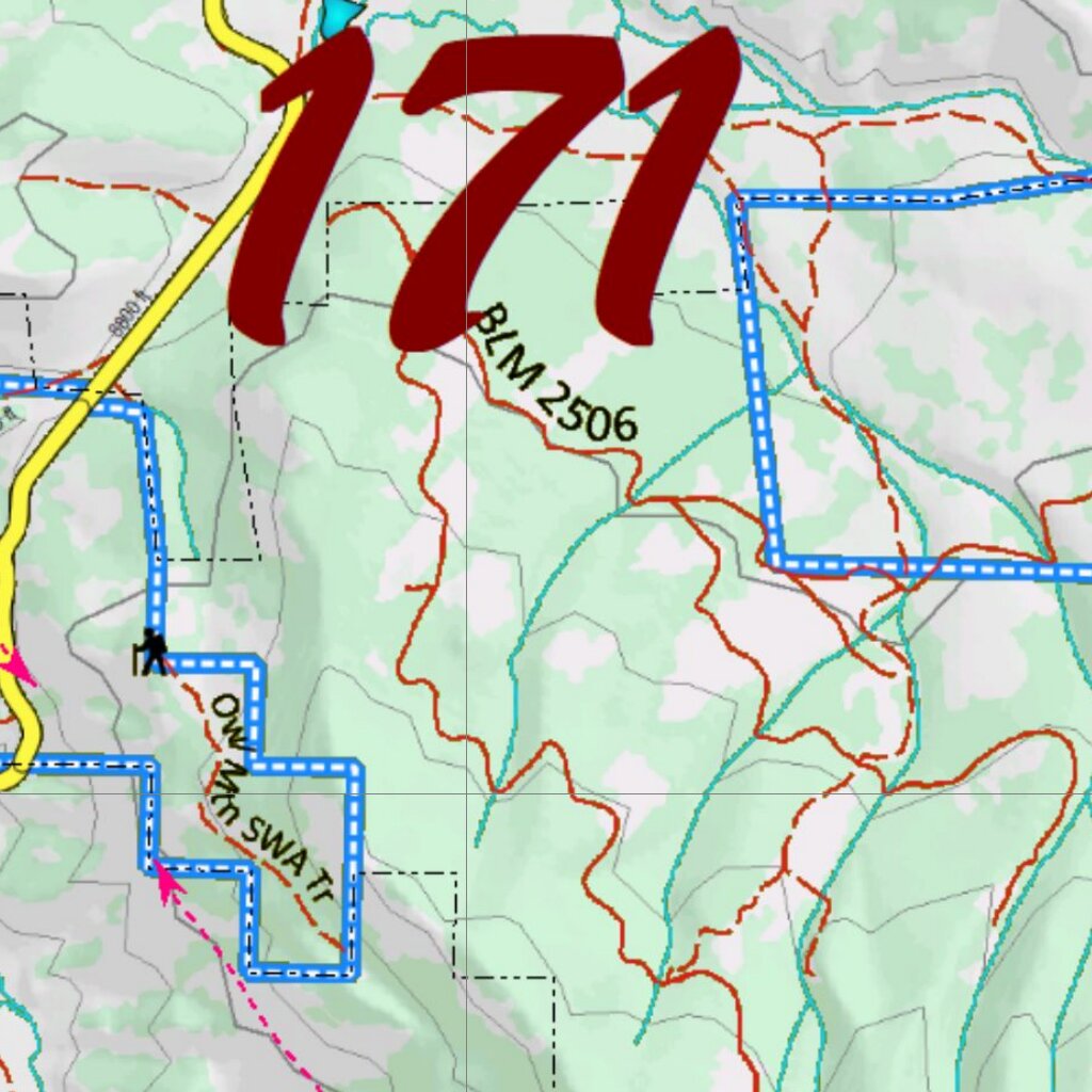 Colorado Unit 171 Recommended First Rifle Areas Map by HuntAI | Avenza Maps