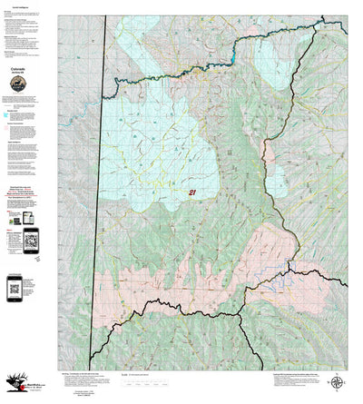 Colorado Unit 21 Recommended Archery Areas Preview 1