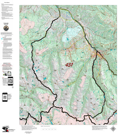 Colorado Unit 431 Recommended Archery Areas Preview 1