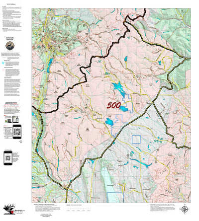 Colorado Unit 500 Recommended Archery Areas Preview 1
