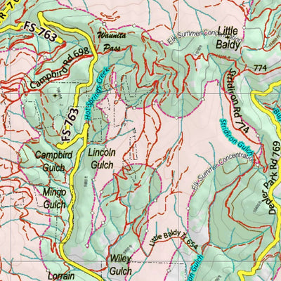 Colorado Unit 551 Recommended Archery Areas Preview 3