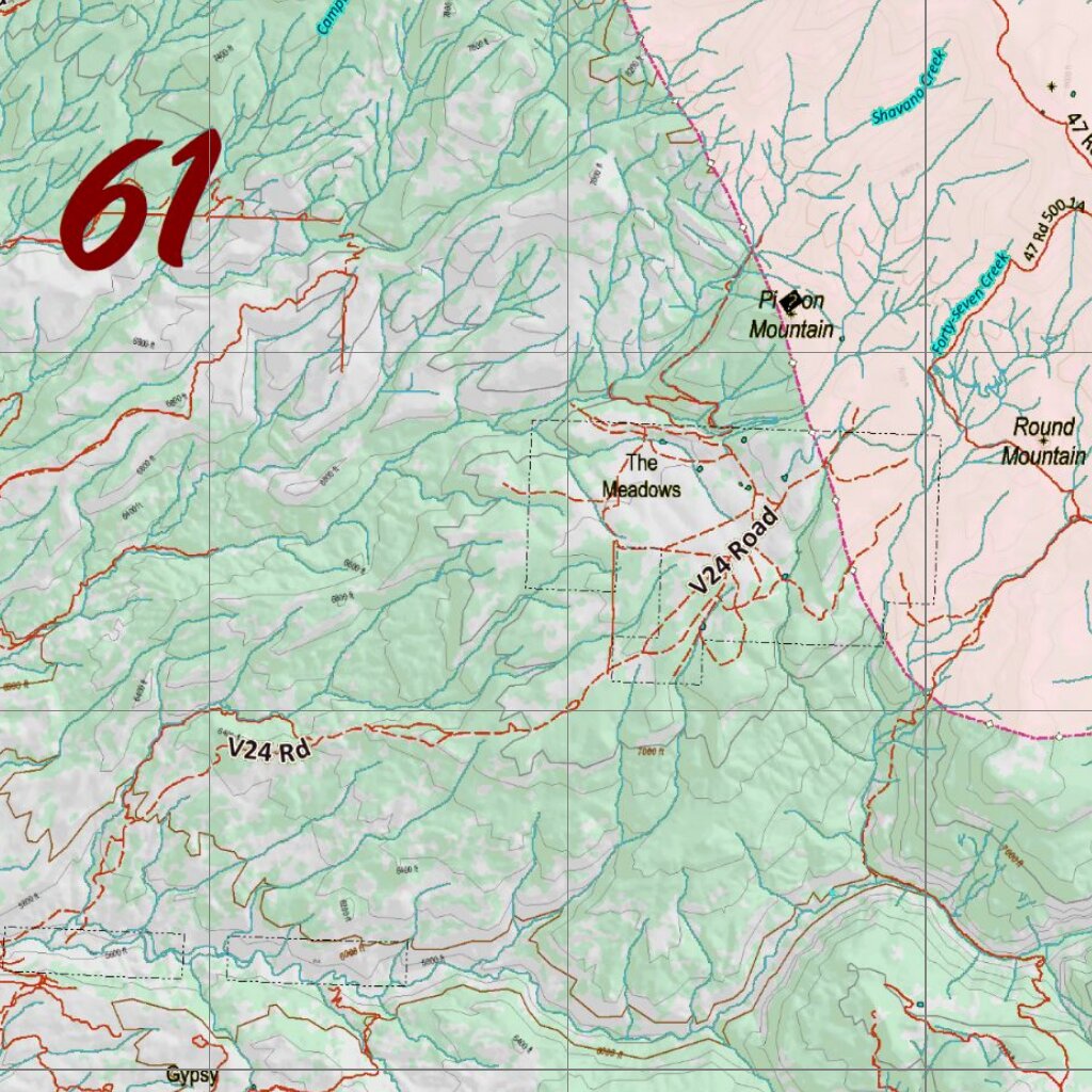 Colorado Unit 61 Muzzleloading Area Recommendations Map by HuntAI ...