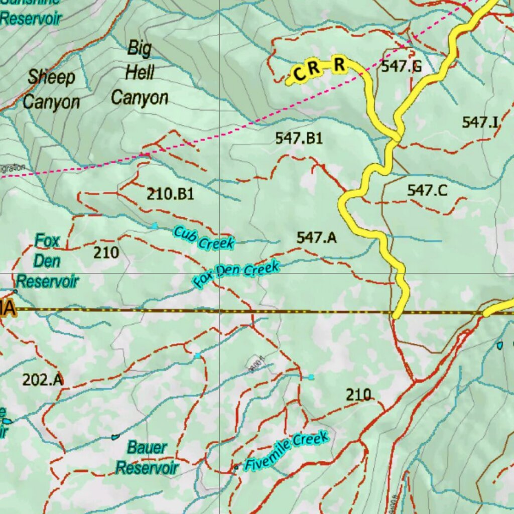 Colorado Unit 71 Second Rifle Recommendations Map by HuntAI | Avenza Maps
