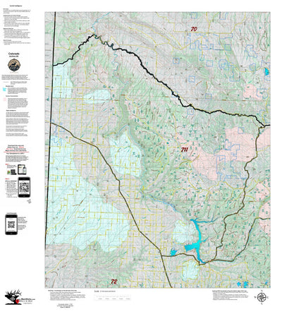 Colorado Unit 711 Recommended Archery Areas Preview 1