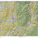 HuntData LLC Beaver East Utah Elk Hunting Unit Map with Land Ownership digital map