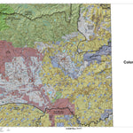 HuntData LLC Bonanza_Vernal_Ystone_(East) Utah Elk Hunting Unit Map with Land Ownership digital map