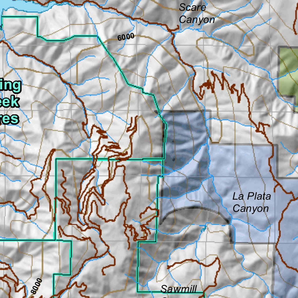 Cache Utah Mule Deer Hunting Unit Map with Land Ownership by HuntData