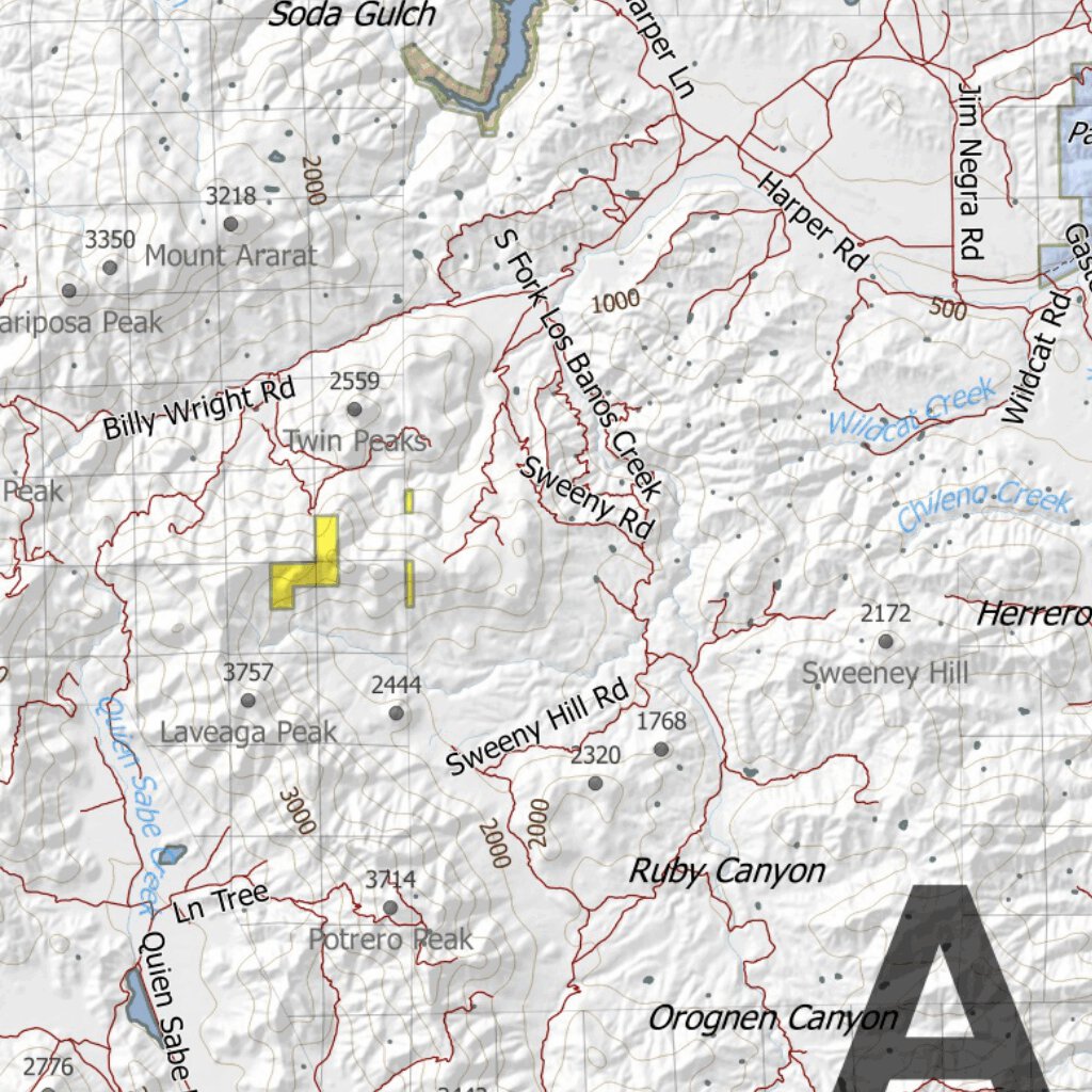 California Deer Hunting Zone A(2) Map by HuntData LLC | Avenza Maps