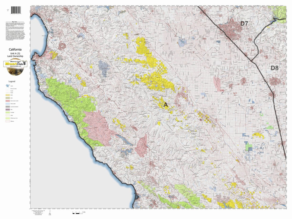Hunting Alturas Map California Deer Hunting Zone A(3) Map by HuntData LLC | Avenza Maps