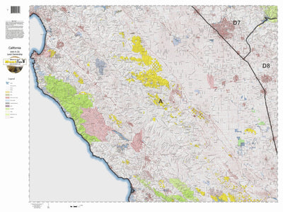 HuntData LLC California Deer Hunting Zone A(3) Map digital map