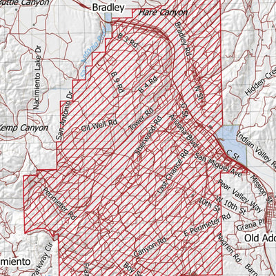 HuntData LLC California Deer Hunting Zone A(4) Map digital map