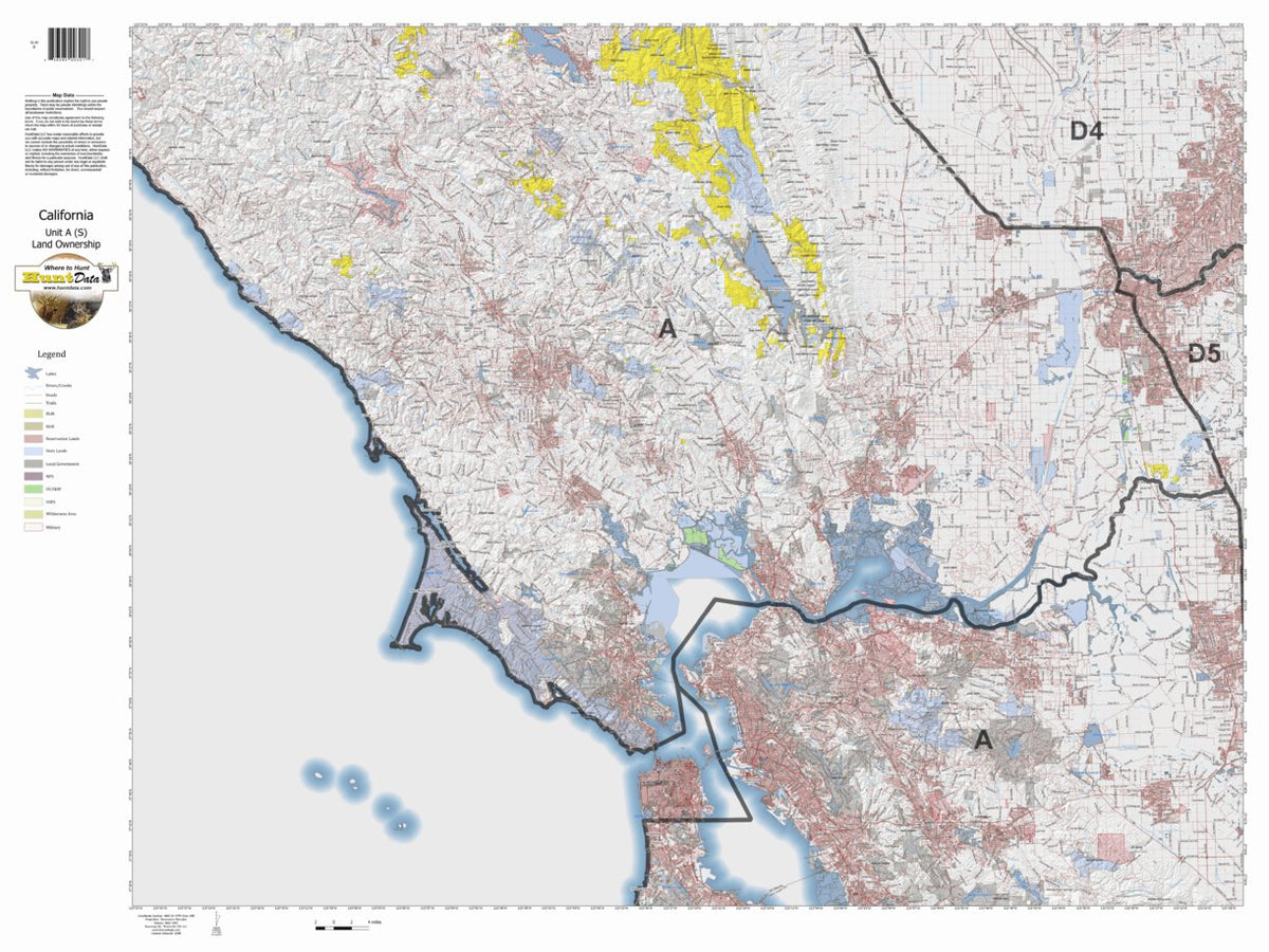 Hunting Alturas Map California Deer Hunting Zone A(S) Map by HuntData LLC | Avenza Maps