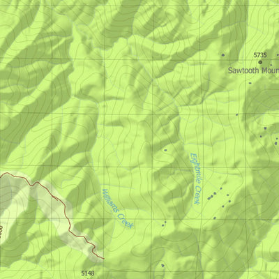 HuntData LLC California Deer Hunting Zone B1(N) Map digital map