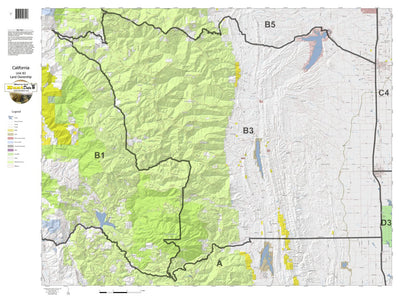 HuntData LLC California Deer Hunting Zone B3 Map digital map