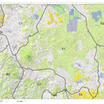 HuntData LLC California Deer Hunting Zone X1 Map digital map