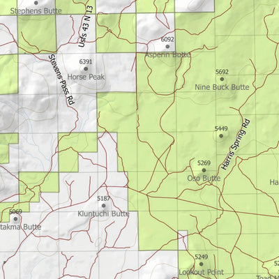 HuntData LLC California Deer Hunting Zone X1 Map digital map