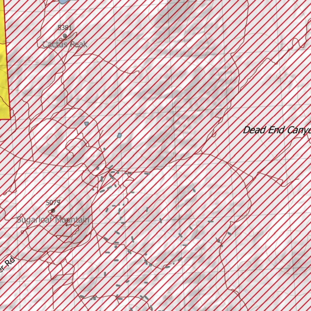 California Deer Hunting Zone X10 Map by HuntData LLC Avenza Maps