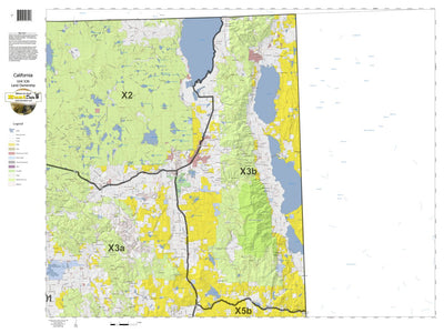 HuntData LLC California Deer Hunting Zone X3b Map digital map