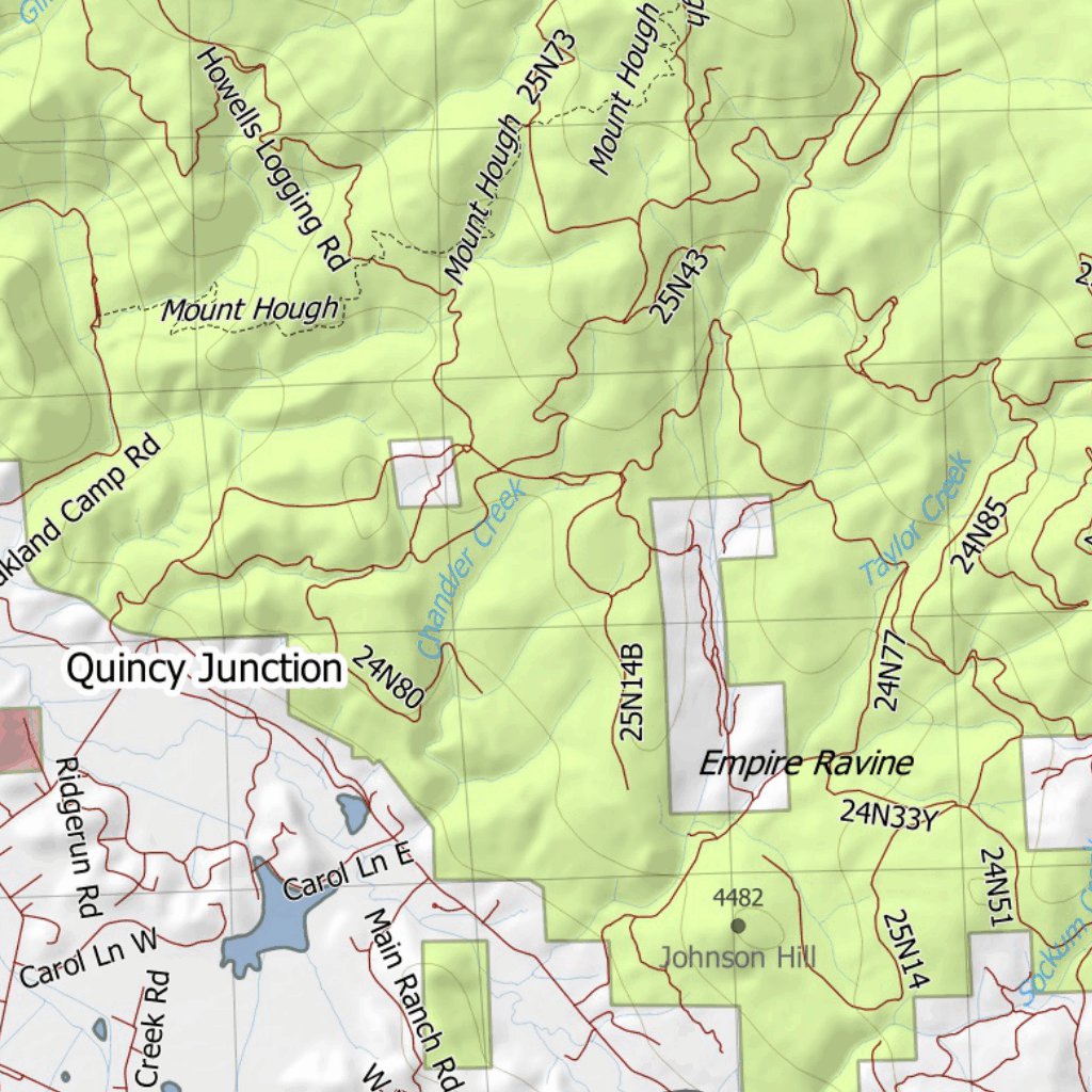 California Deer Hunting Zone X6a Map by HuntData LLC Avenza Maps