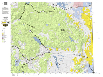 HuntData LLC California Deer Hunting Zone X6b Map digital map