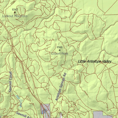 HuntData LLC California Deer Hunting Zone X9a Map digital map