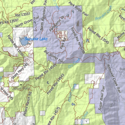 HuntData LLC California Deer Hunting Zone X9b Map digital map