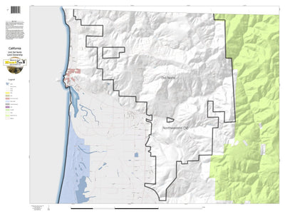 HuntData LLC California Elk Hunting Zone Del_Norte Map digital map