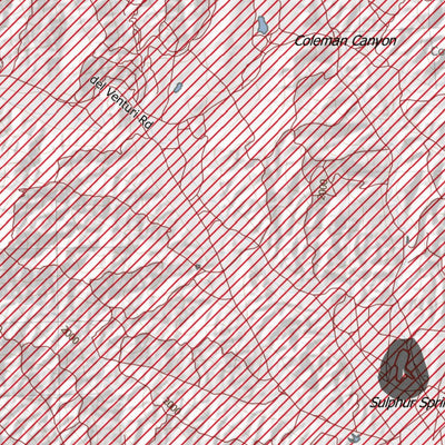 HuntData LLC California Elk Hunting Zone La Panza(N) Map digital map