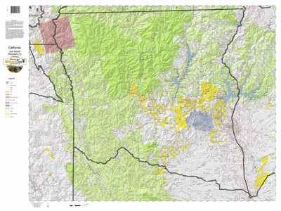 HuntData LLC California Elk Hunting Zone Marble Mtns (S) Map digital map