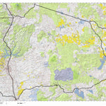 HuntData LLC California Elk Hunting Zone Northeastern(S) Map digital map