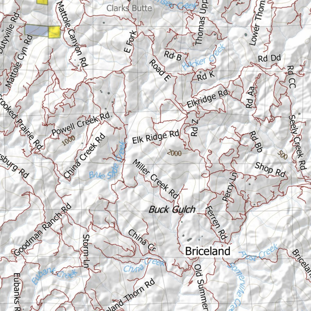 California Elk Hunting Zone Northwestern(S) Map by HuntData LLC