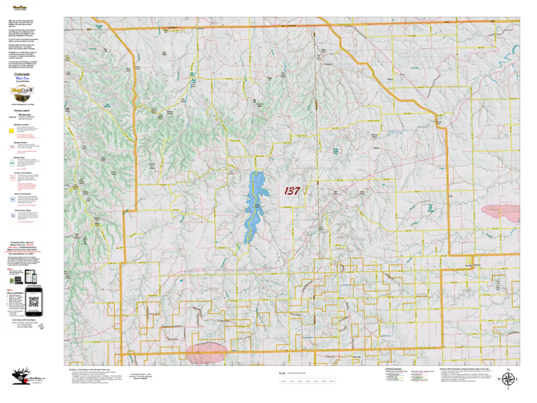 CO Unit 137 Mule Deer Concentrations Map by HuntData LLC | Avenza Maps
