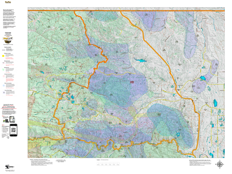 CO Unit 191 Elk Concentrations and Migration Map by HuntData LLC ...