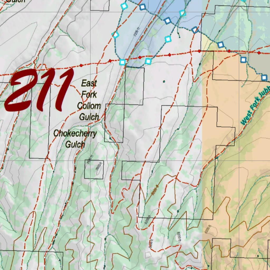 CO Unit 211 Elk Concentrations and Migration Map by HuntData LLC ...