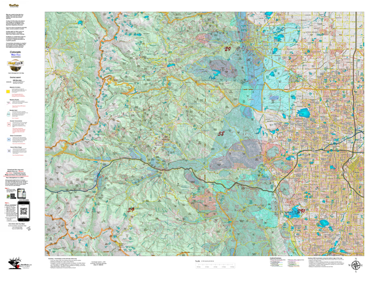 CO Unit 38 Mule Deer Concentrations Map by HuntData LLC | Avenza Maps